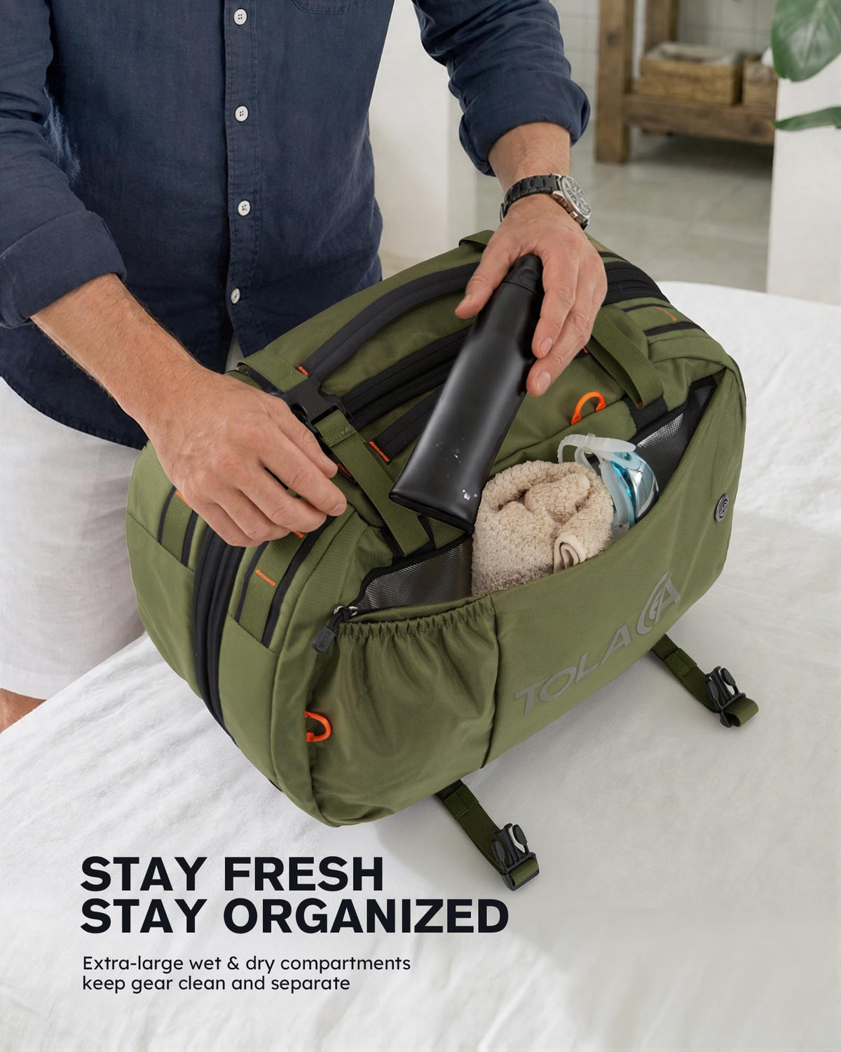 40L–50L Convertible Travel Backpack