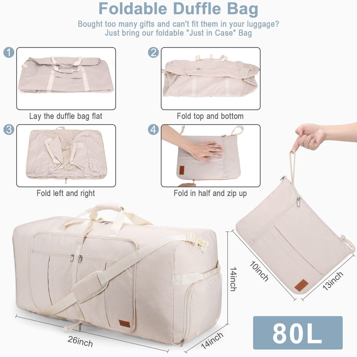 80L–120L Foldable Waterproof Duffel