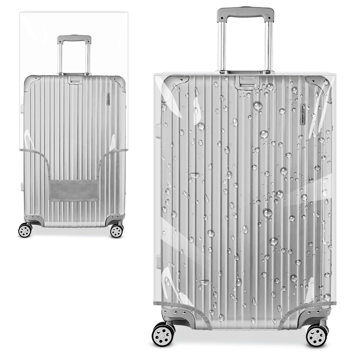 Clear PVC Suitcase Cover