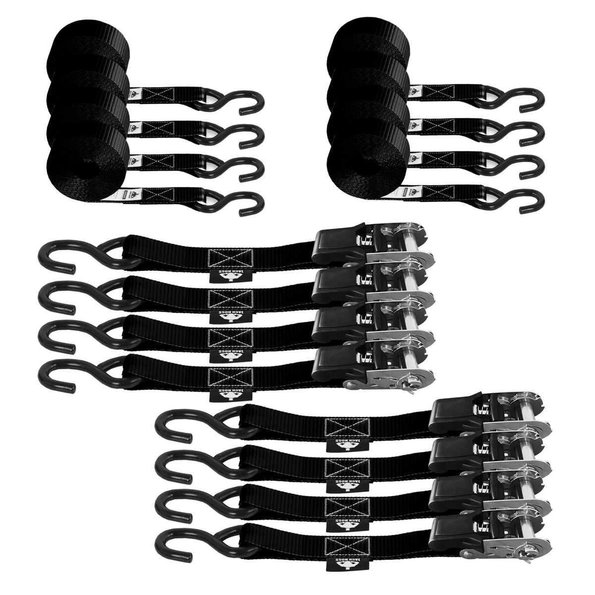 Ratchet Tie-Down Strap Set