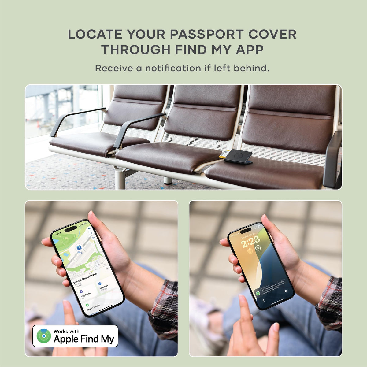Trackable RFID Passport Cover