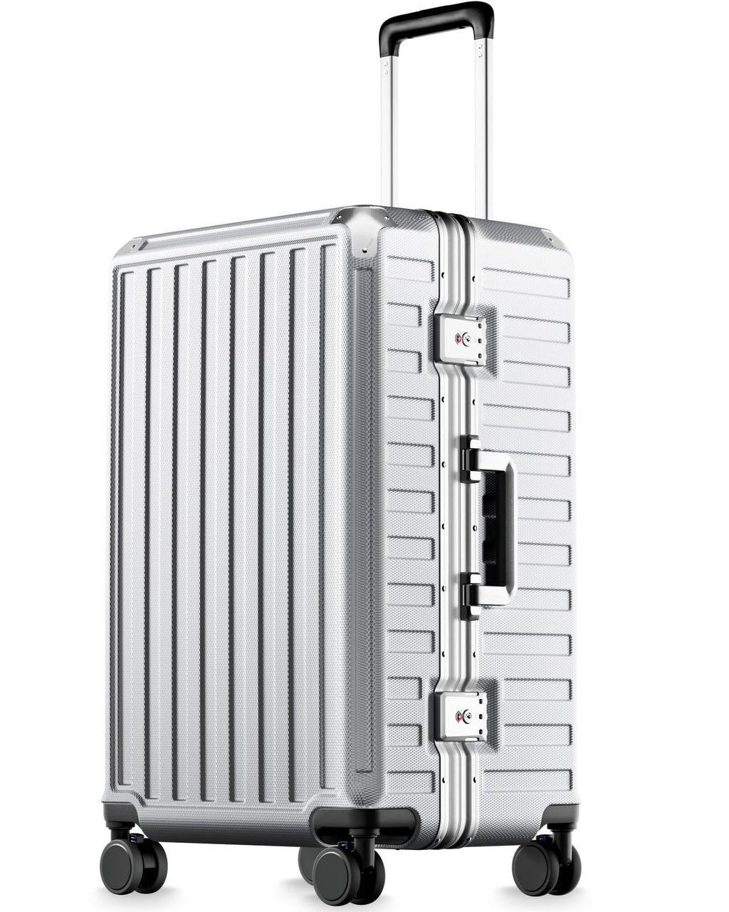 Zipperless Aluminum-Frame Carry-On Suitcase