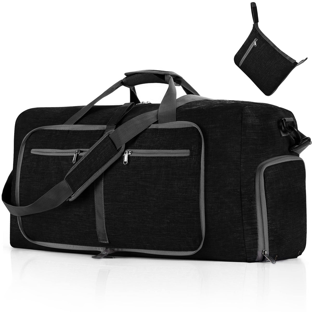 65L–115L Foldable Duffel with Shoe Compartment