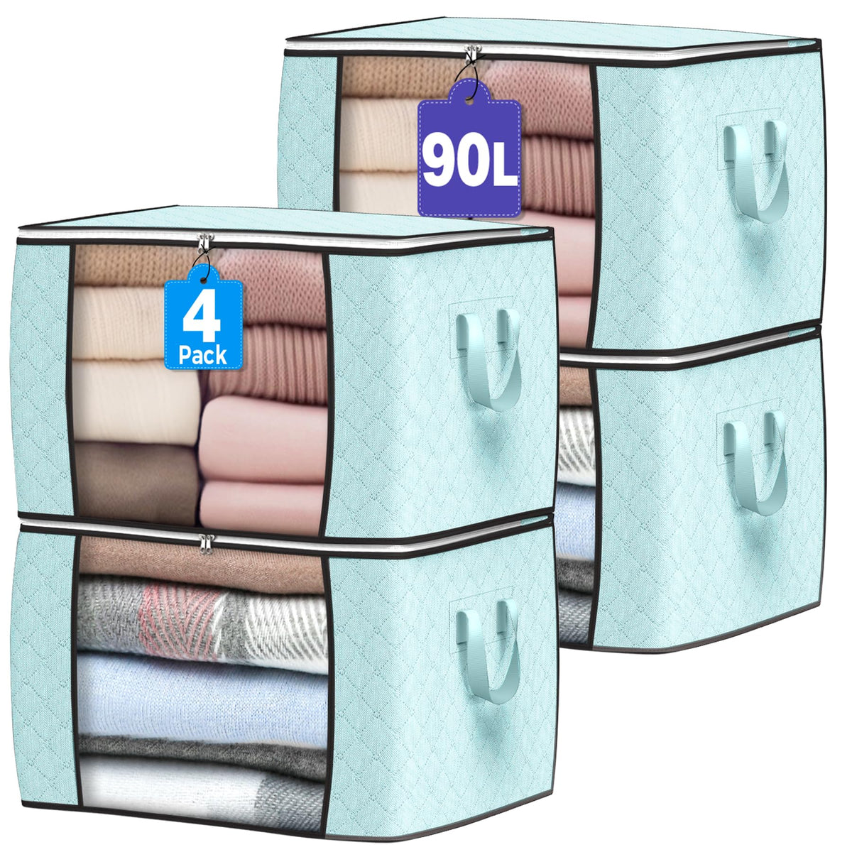 90L Foldable Clothing Storage Bags