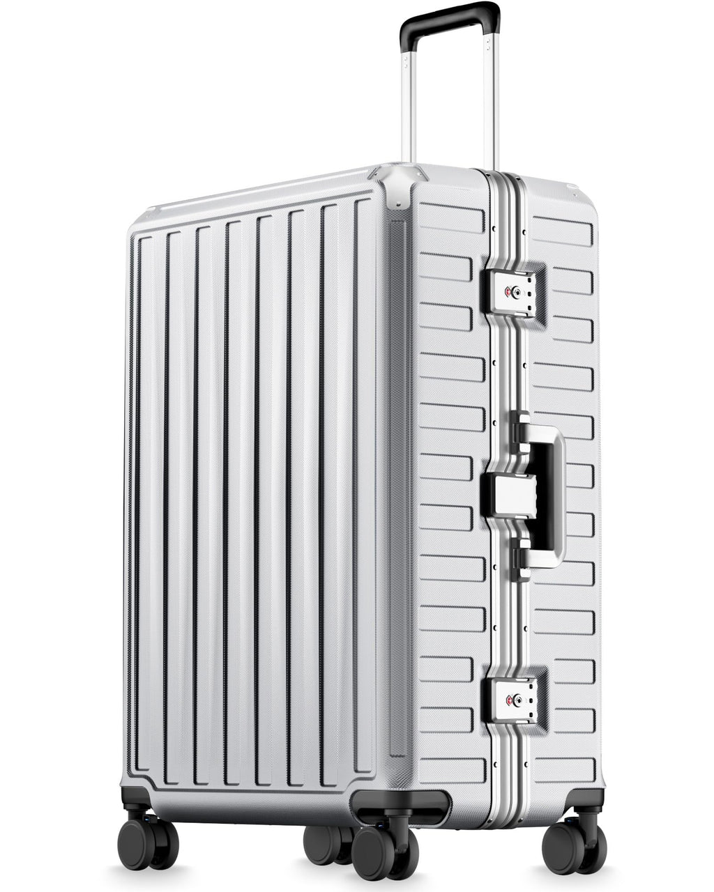 Zipperless Aluminum-Frame Carry-On Suitcase