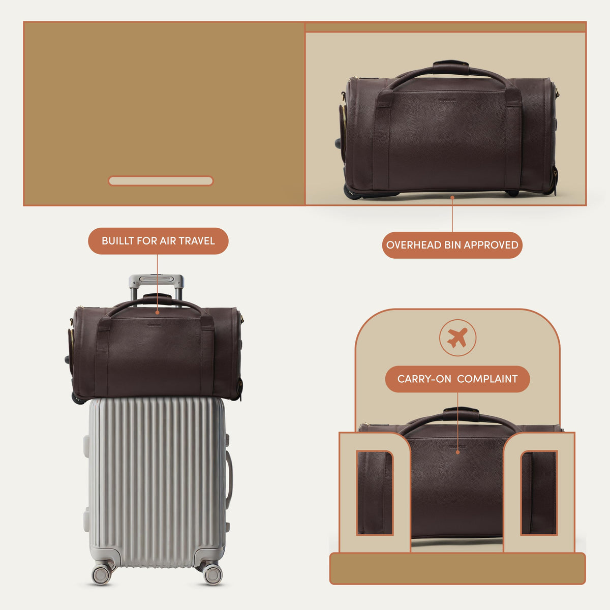 Rolling Duffel with Built-In Garment Bag