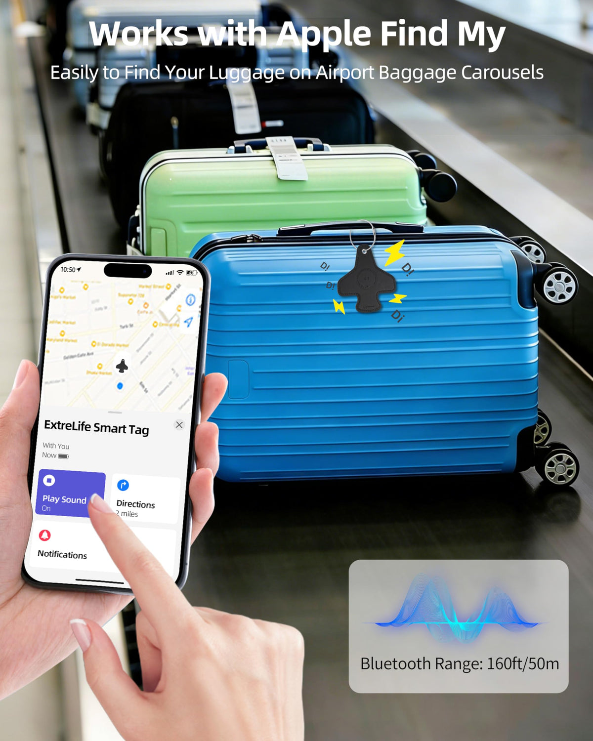 Smart Bluetooth Tracking Luggage Tag