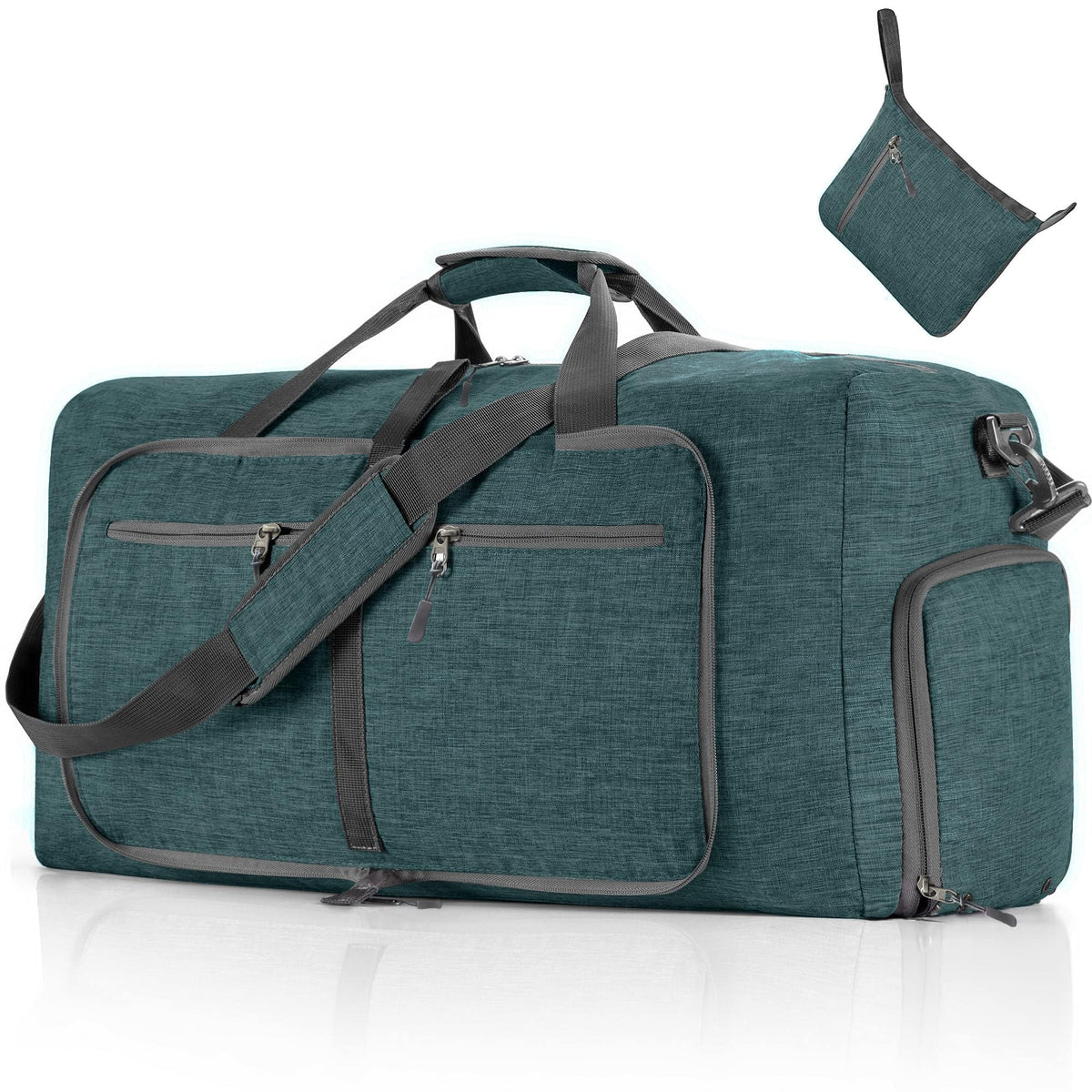 65L–115L Foldable Duffel with Shoe Compartment