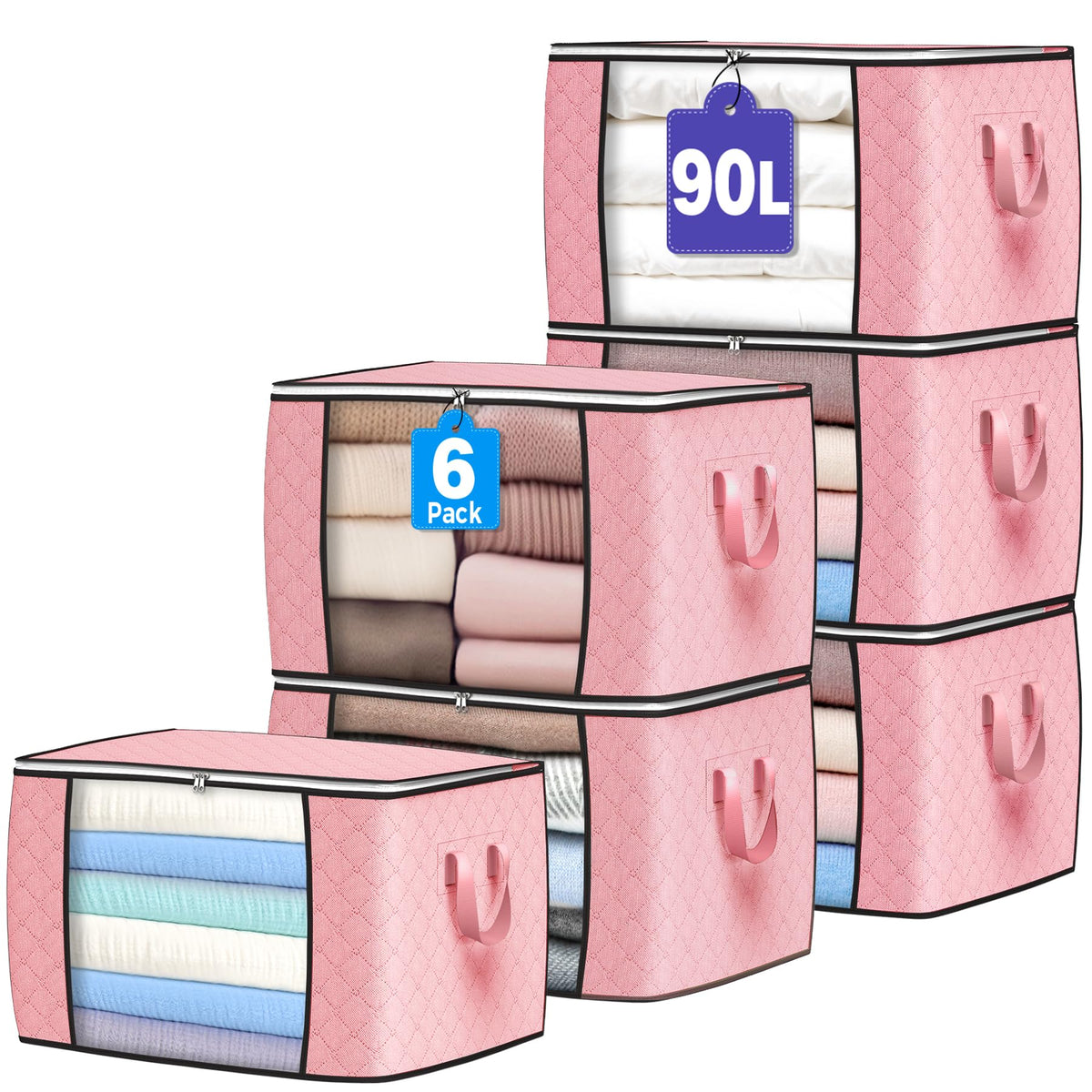 90L Foldable Clothing Storage Bags