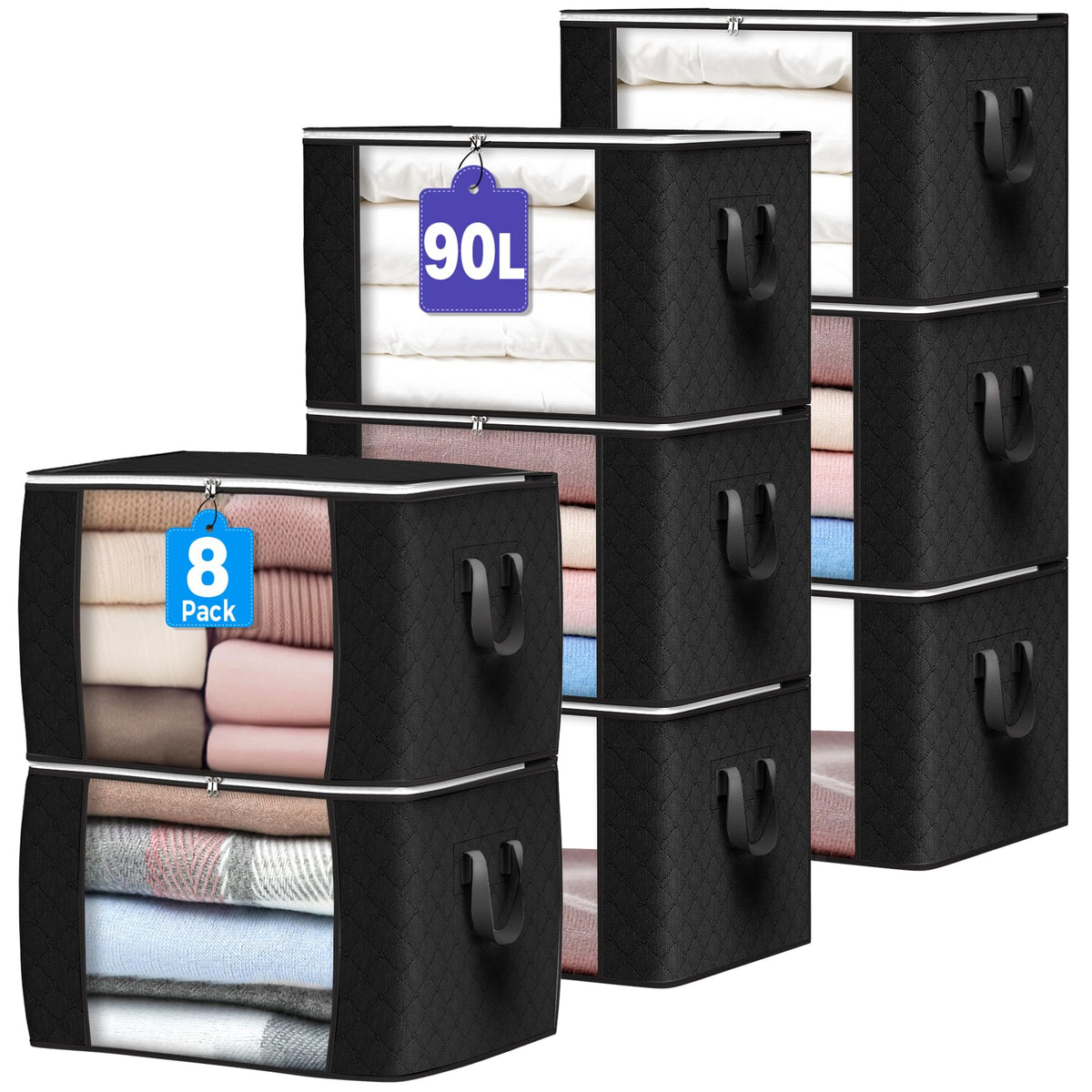 90L Foldable Clothing Storage Bags