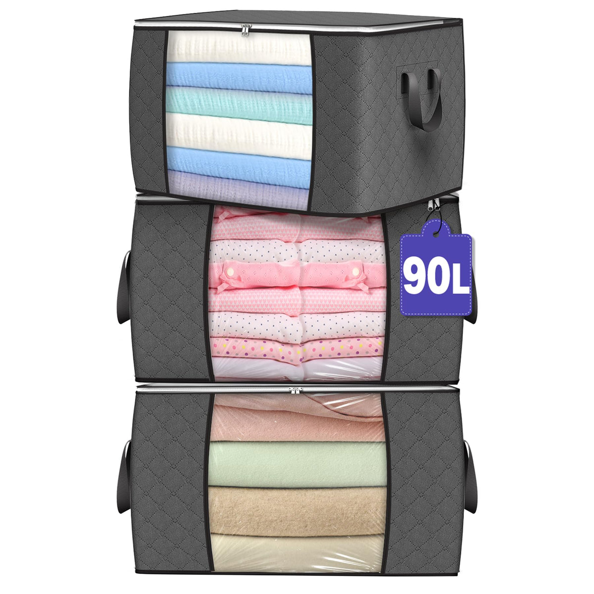 90L Foldable Clothing Storage Bags