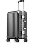 Zipperless Aluminum-Frame Carry-On Suitcase