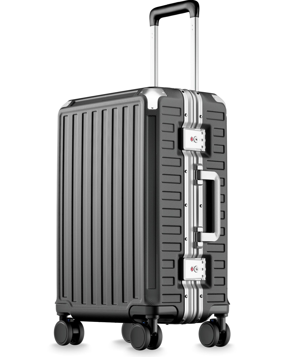 Zipperless Aluminum-Frame Carry-On Suitcase
