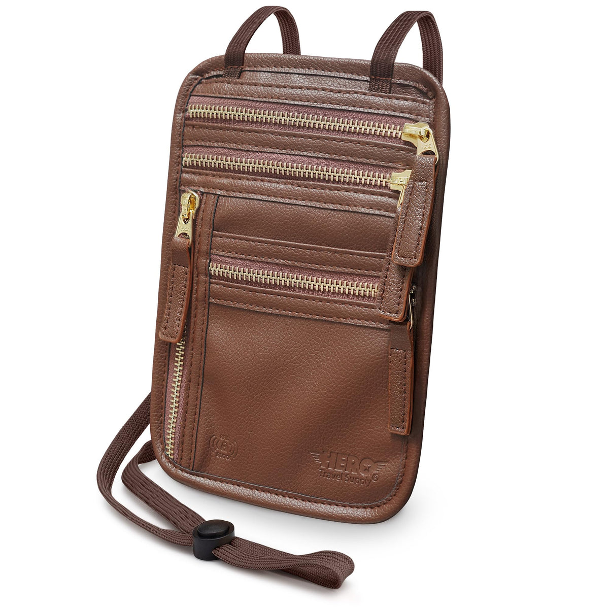 RFID-Blocking Travel Neck Wallet