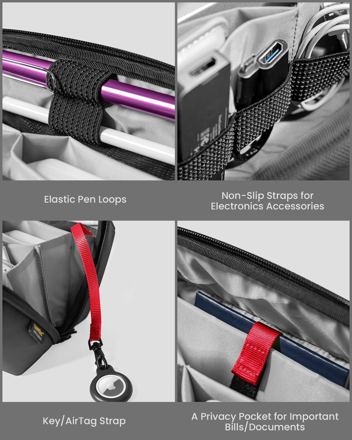 Structured Electronic Accessory Organizer