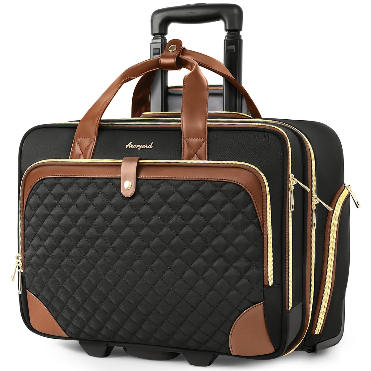 Rolling 17-Inch Laptop Briefcase