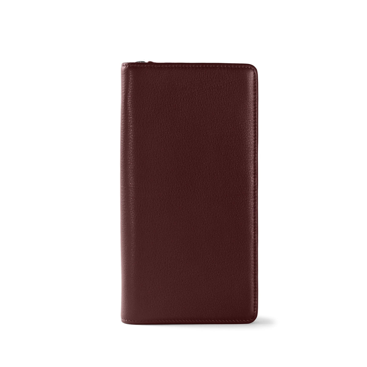 Zip-Around Leather Travel Document Wallet