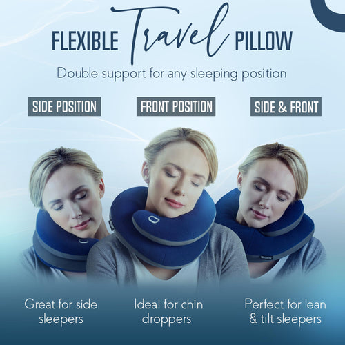 Adjustable Head and Chin Support Travel Pillow