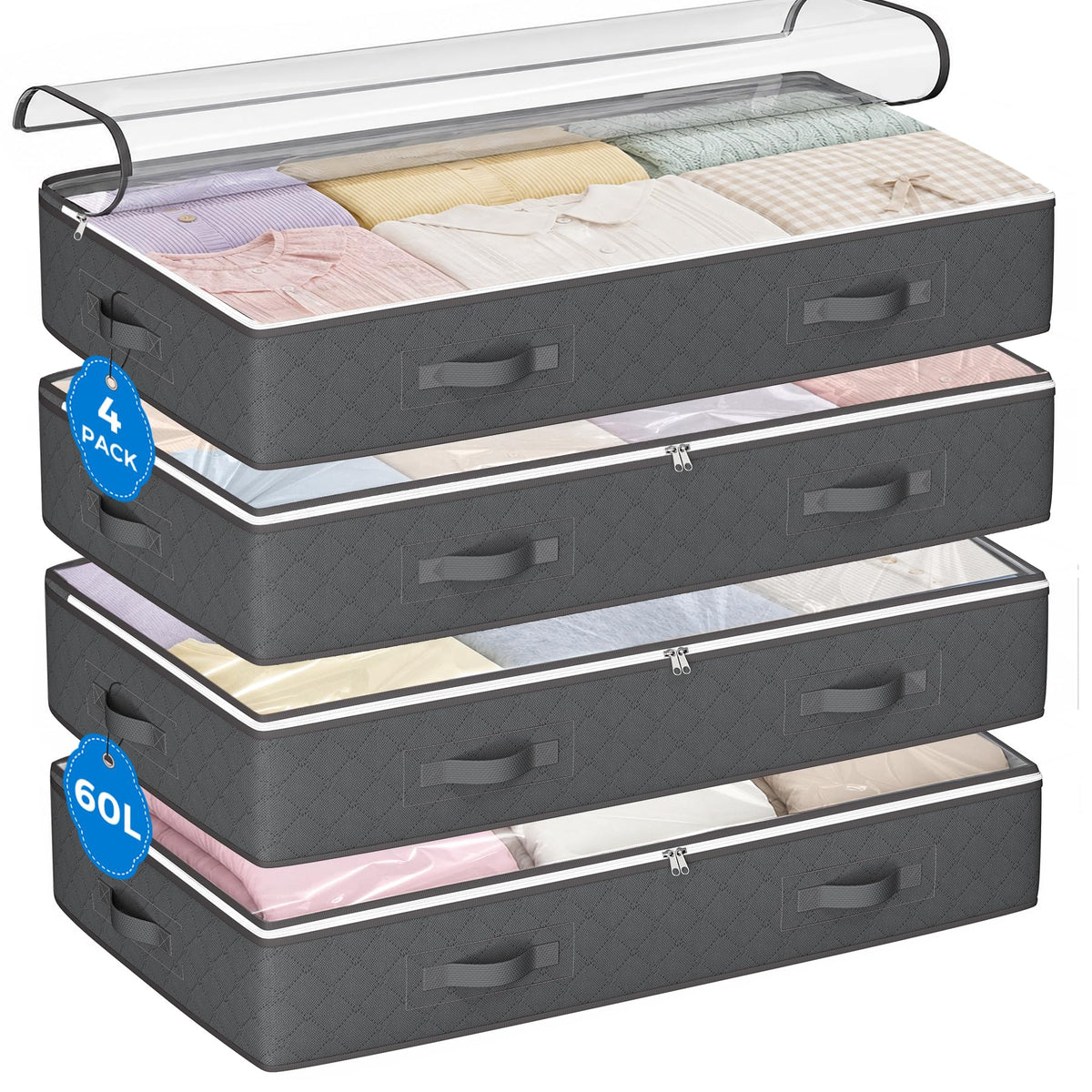 95L Under-Bed Clothing Storage Bags