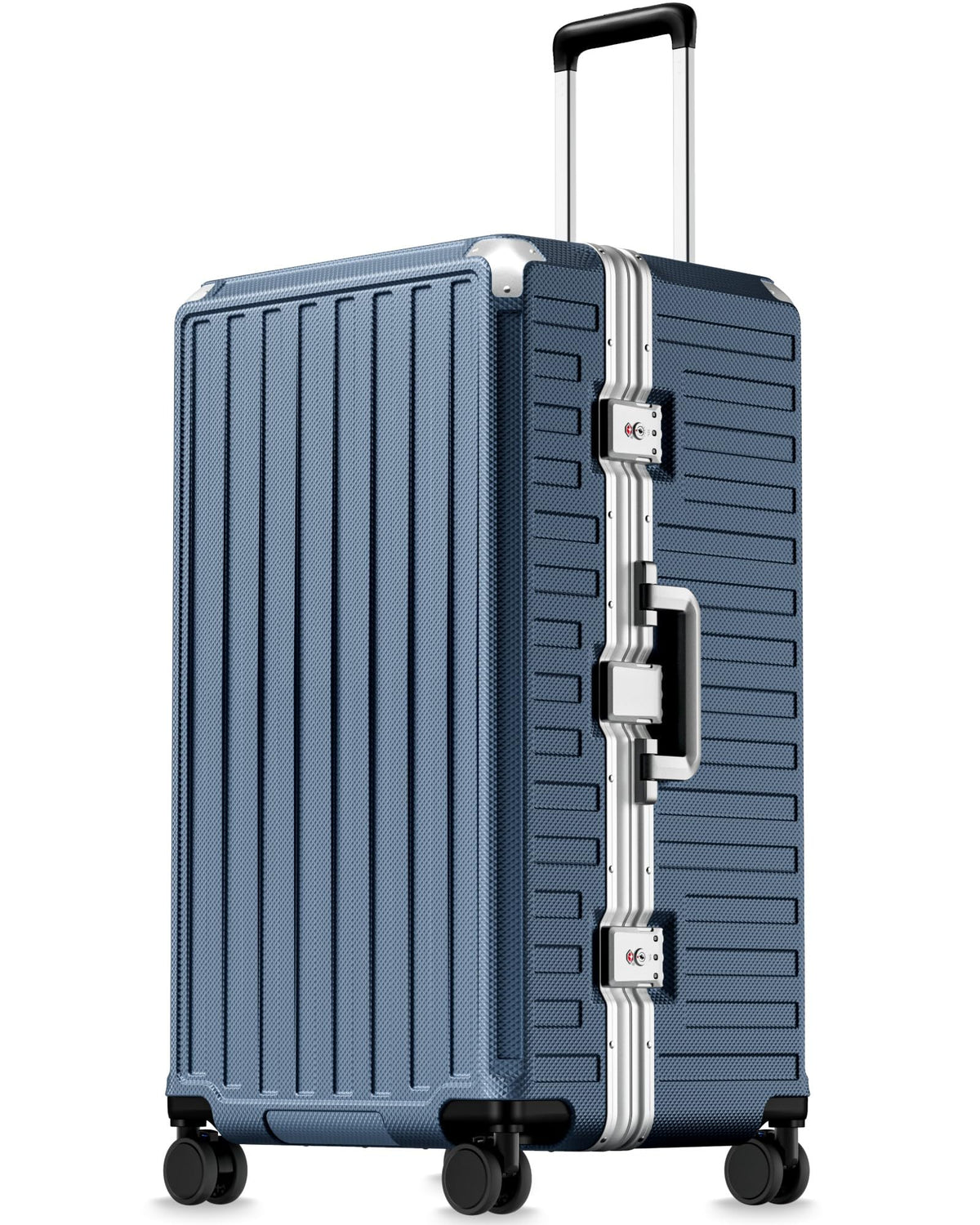 Zipperless Aluminum-Frame Carry-On Suitcase