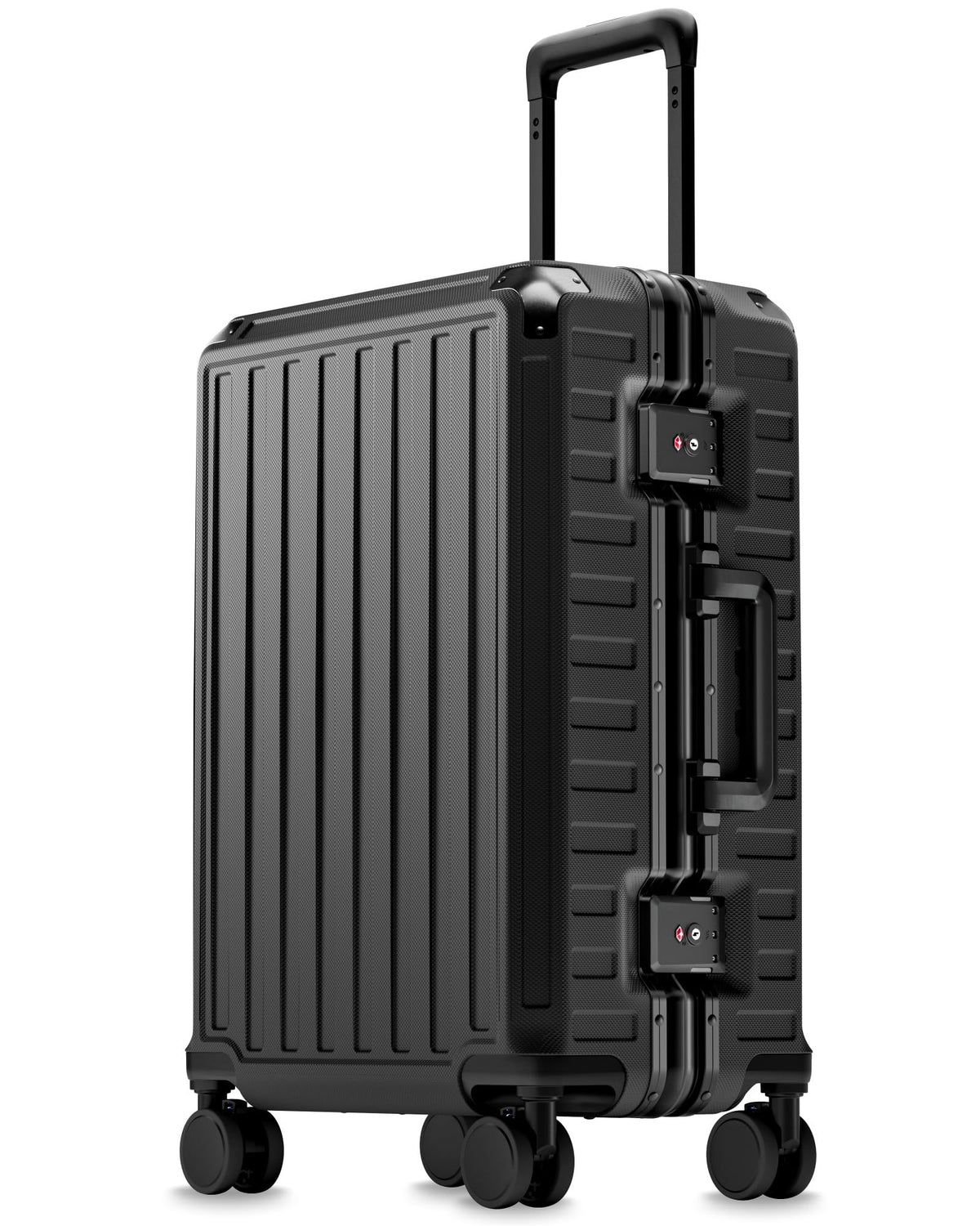 Zipperless Aluminum-Frame Carry-On Suitcase