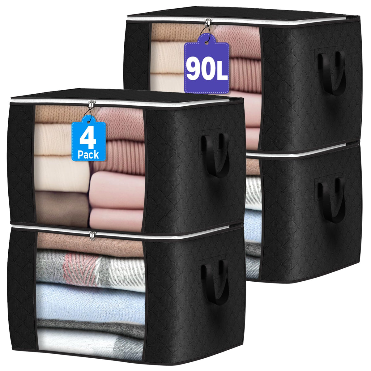 90L Foldable Clothing Storage Bags