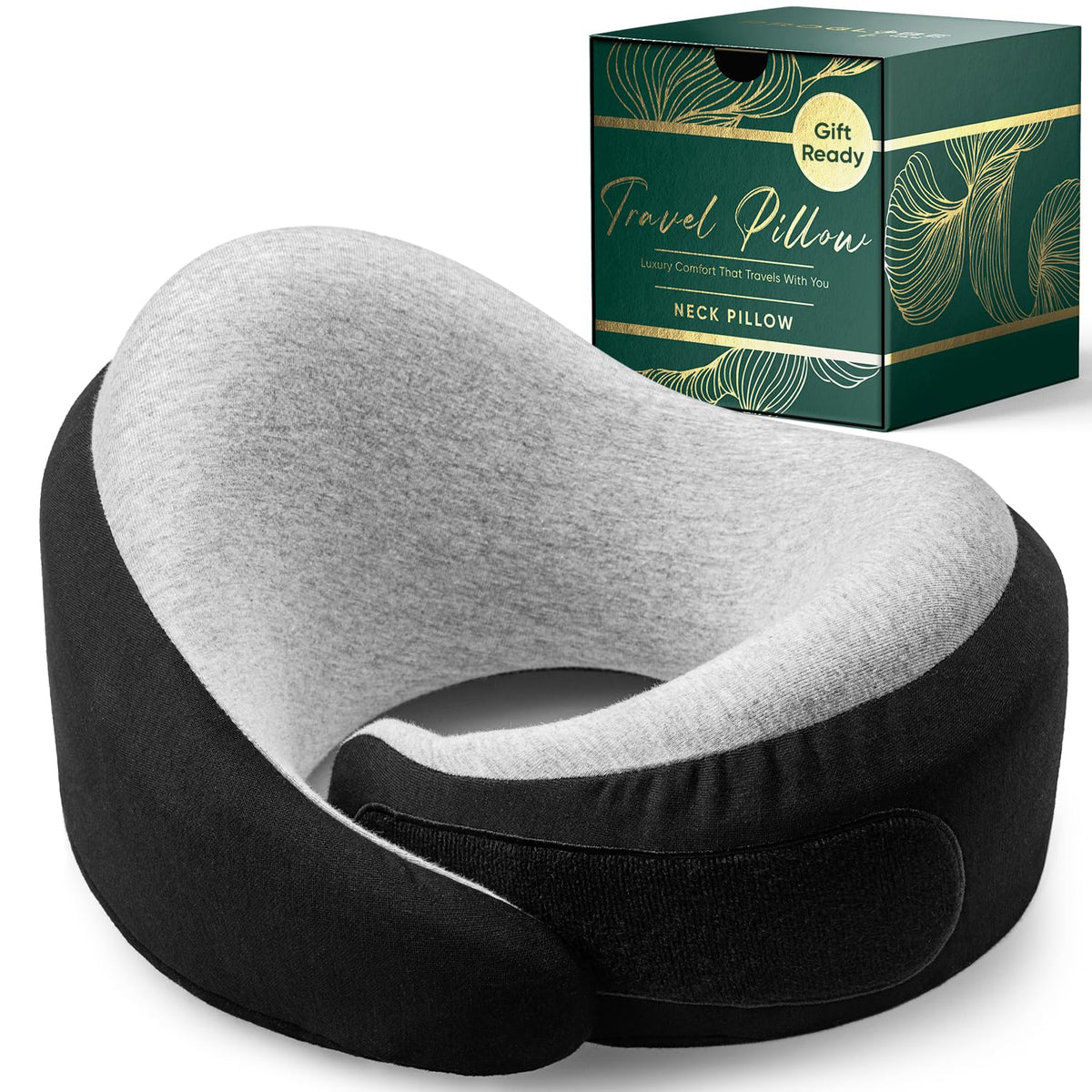 Memory Foam Travel Pillow Kit