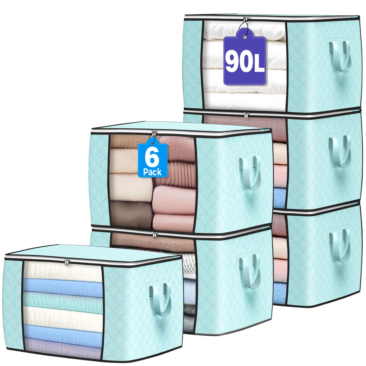 90L Foldable Clothing Storage Bags