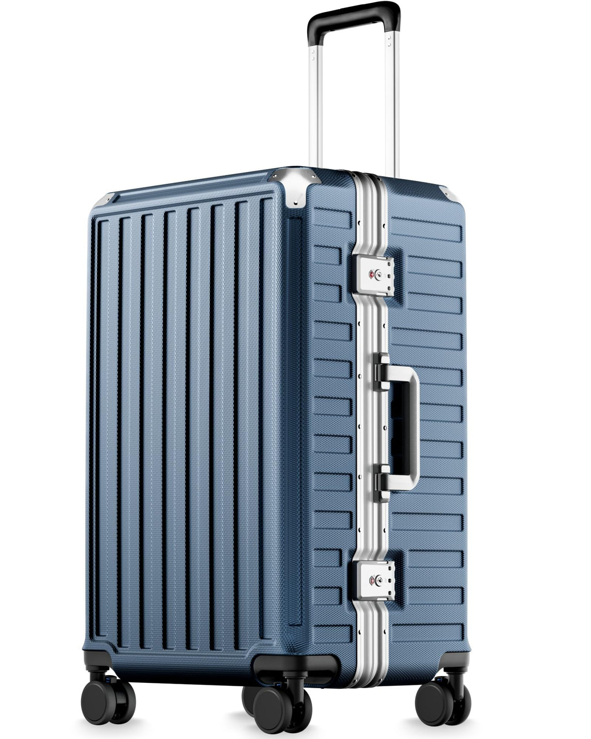 Zipperless Aluminum-Frame Carry-On Suitcase