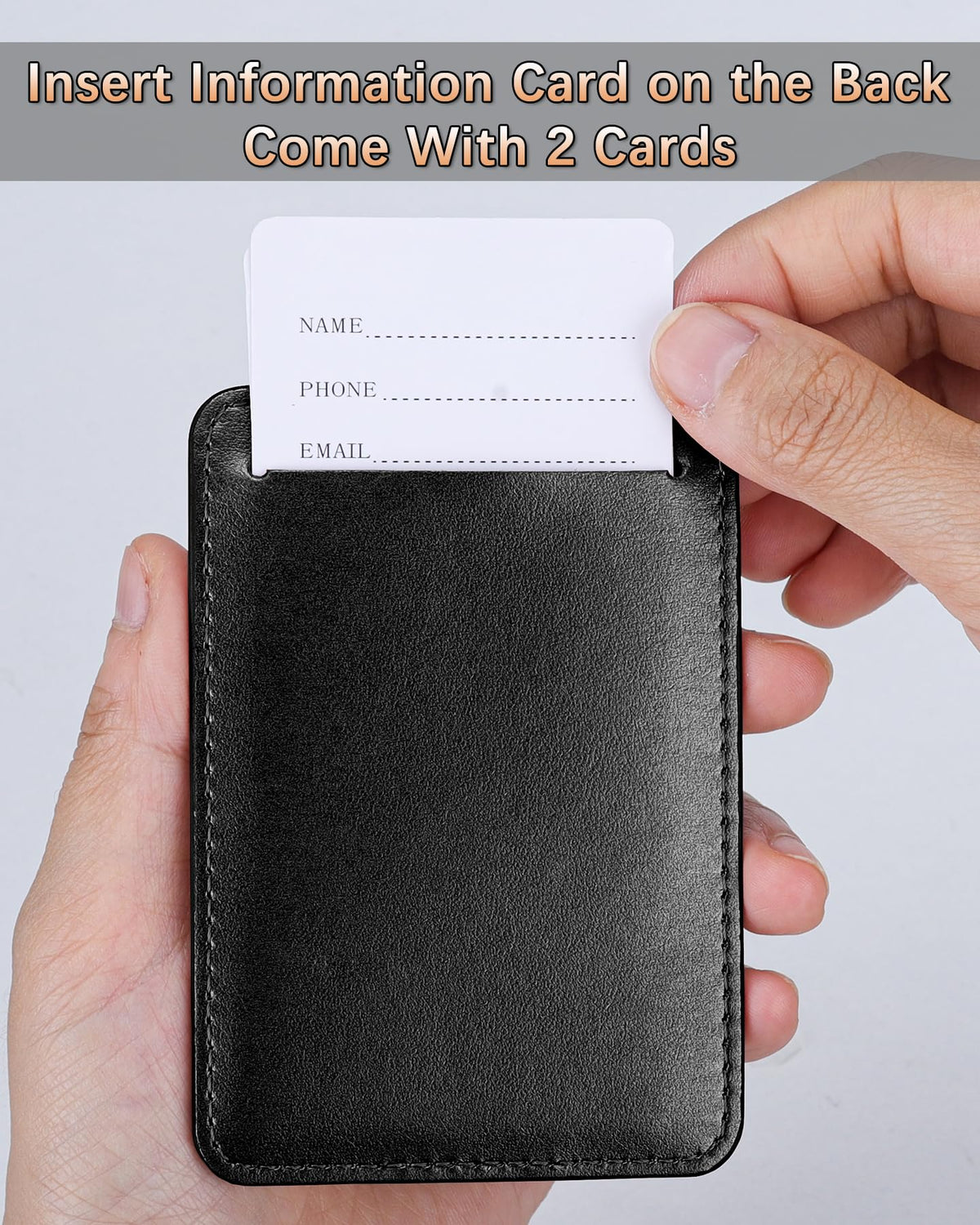 Three-Pack PU Leather Luggage Tags