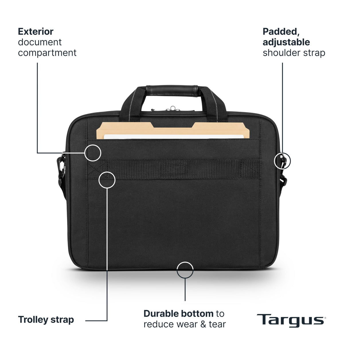 Slim Padded Laptop Briefcase