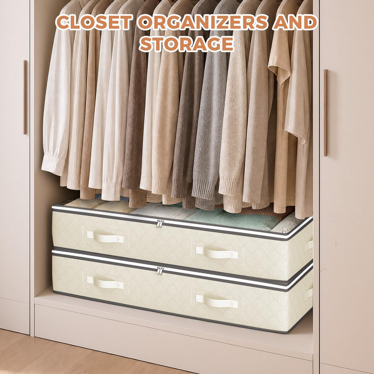 95L Under-Bed Clothing Storage Bags