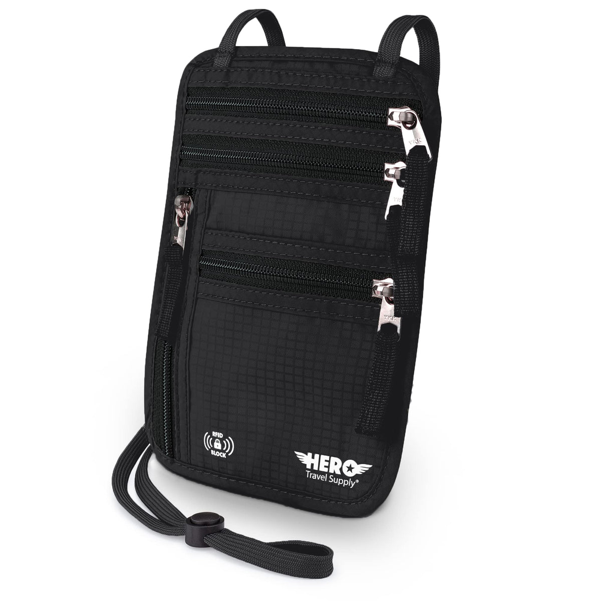 RFID-Blocking Travel Neck Wallet