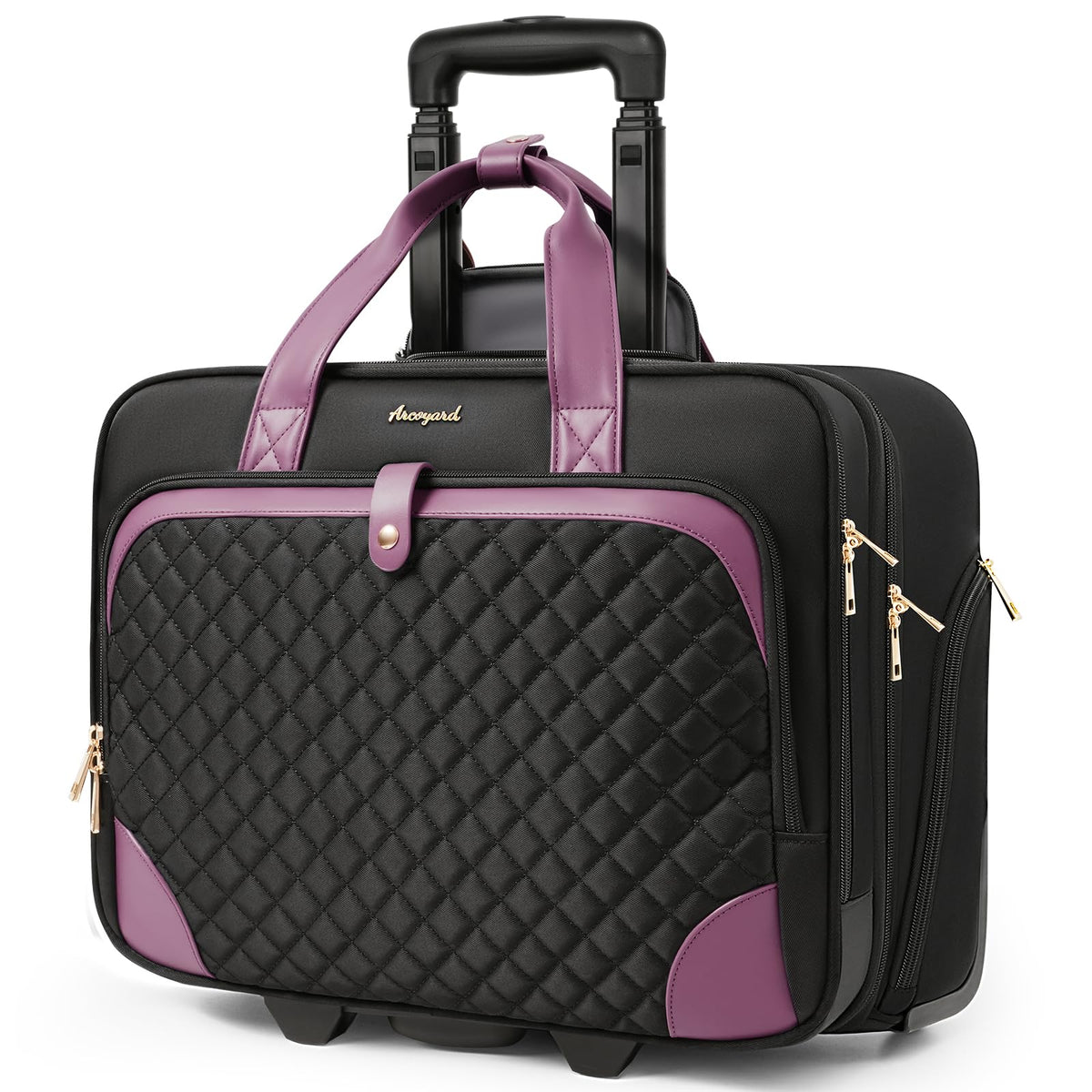 Rolling 17-Inch Laptop Briefcase