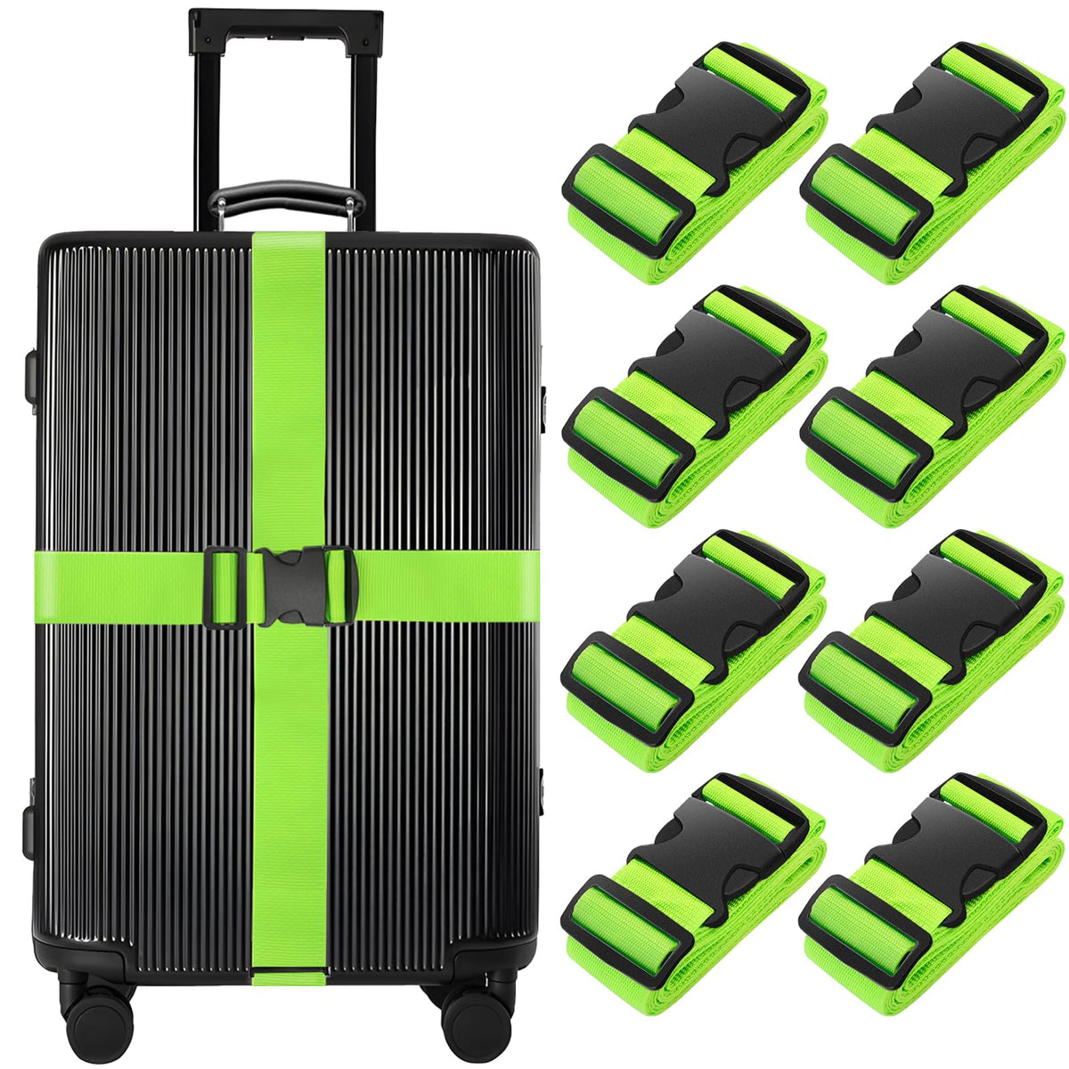 79-Inch Adjustable Luggage Strap Set