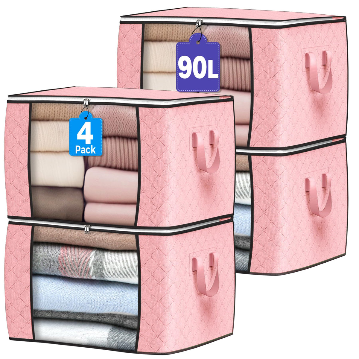 90L Foldable Clothing Storage Bags