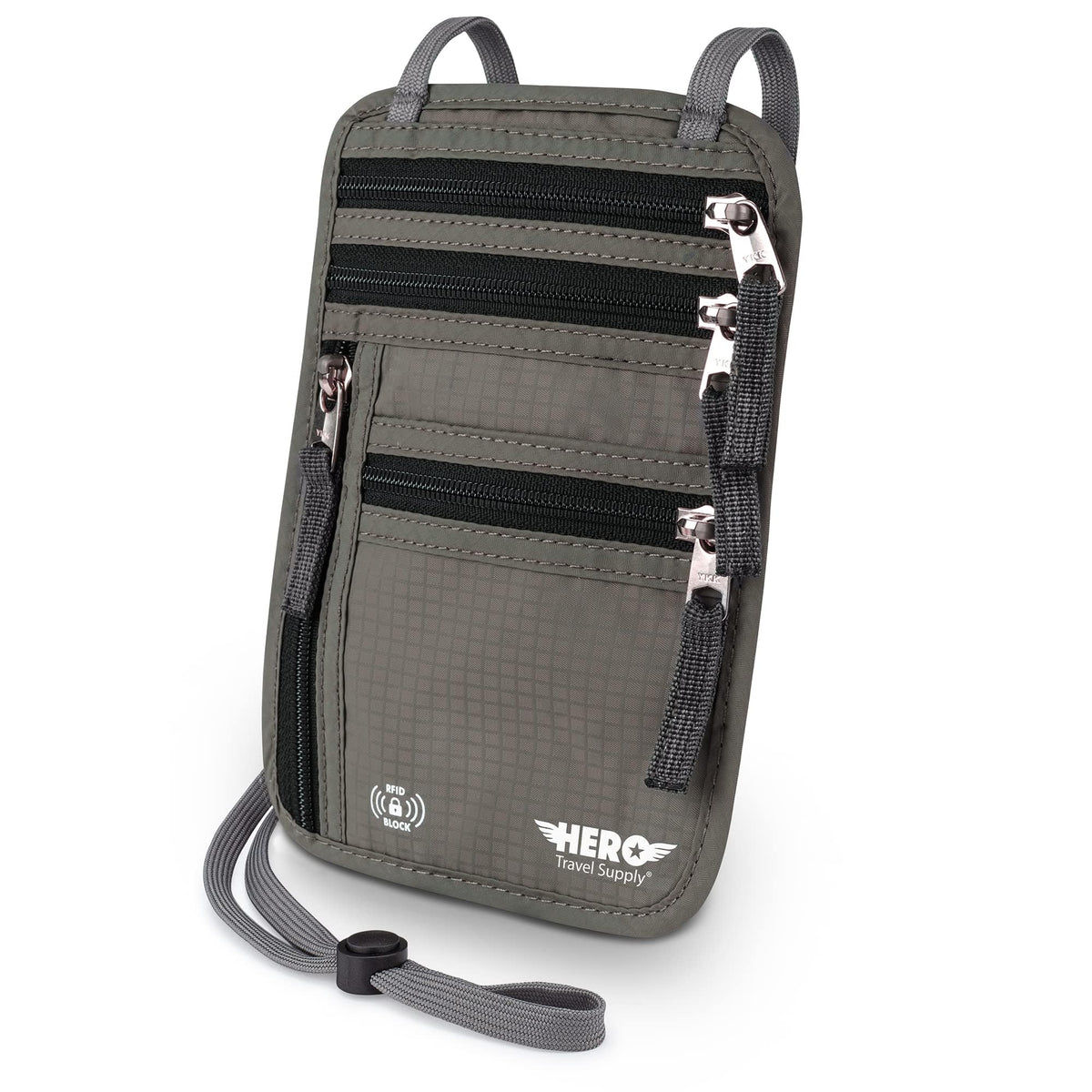 RFID-Blocking Travel Neck Wallet
