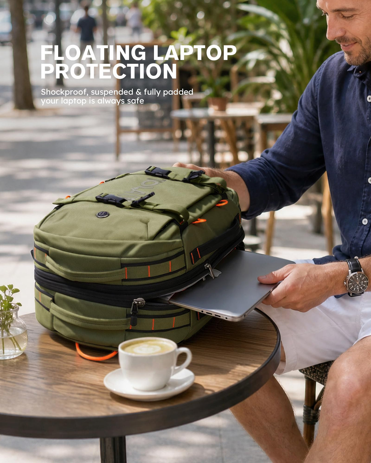 40L–50L Convertible Travel Backpack
