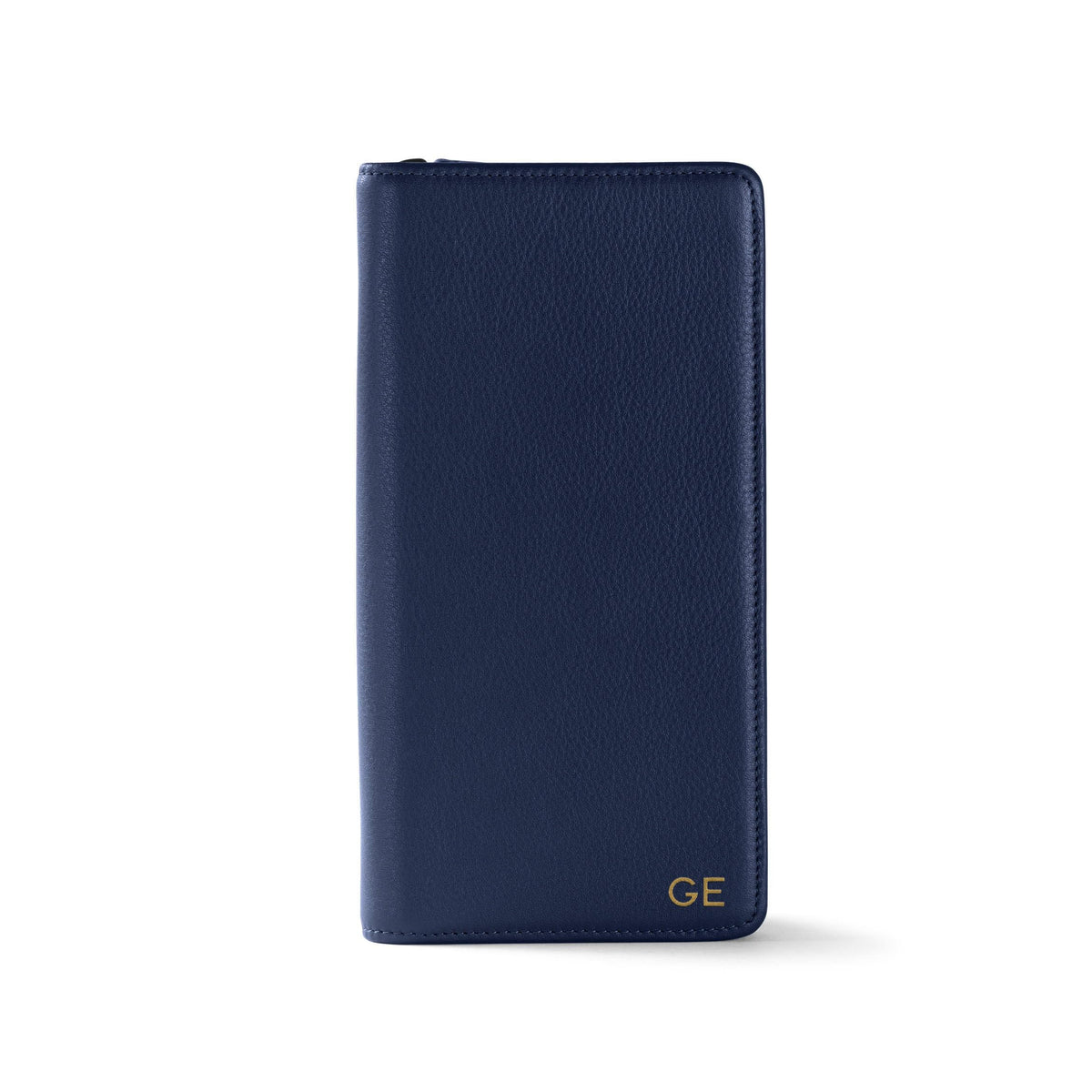 Zip-Around Leather Travel Document Wallet