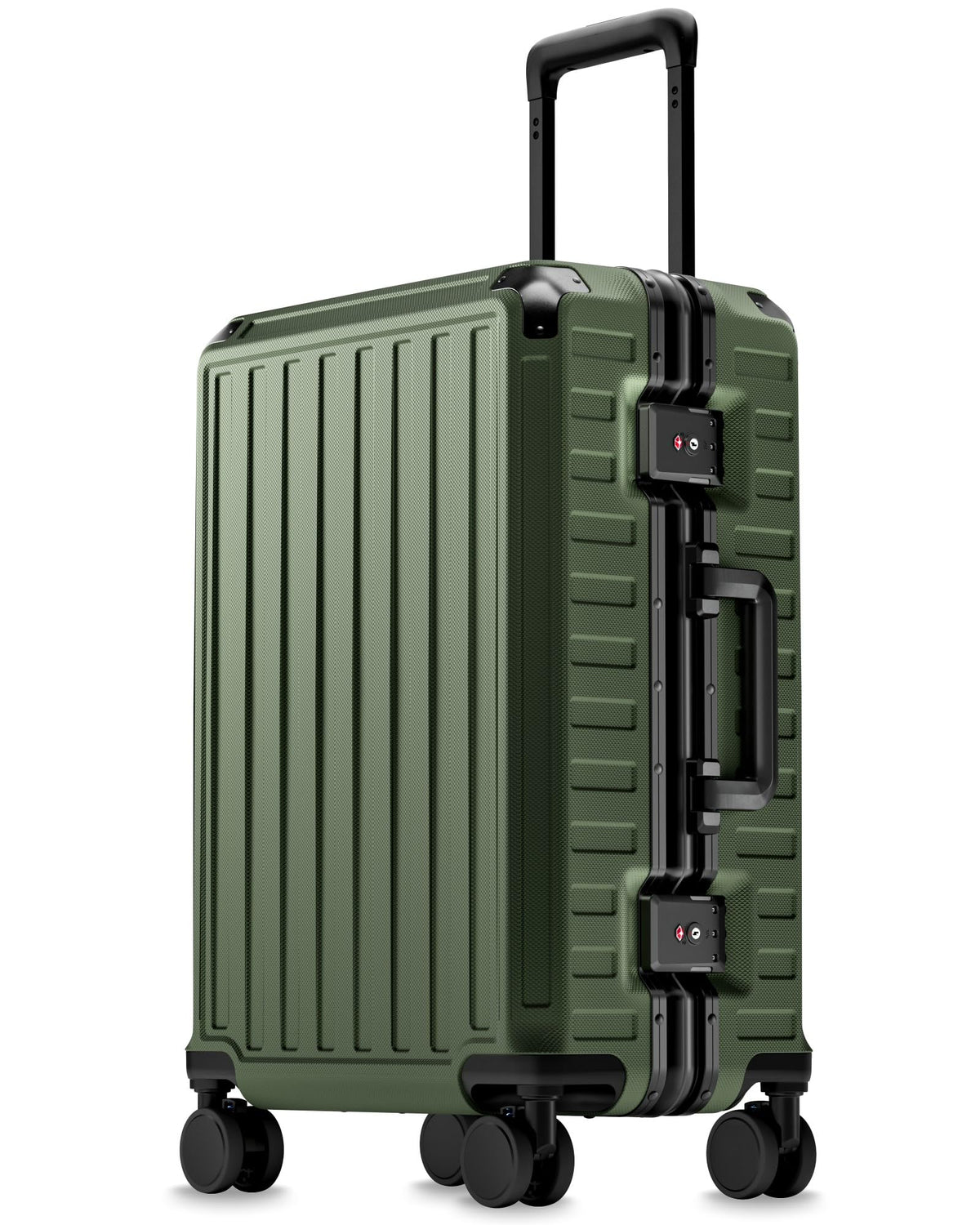 Zipperless Aluminum-Frame Carry-On Suitcase