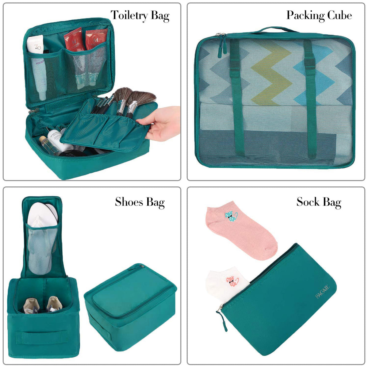 Multi-Piece Packing Cube Organizer Set