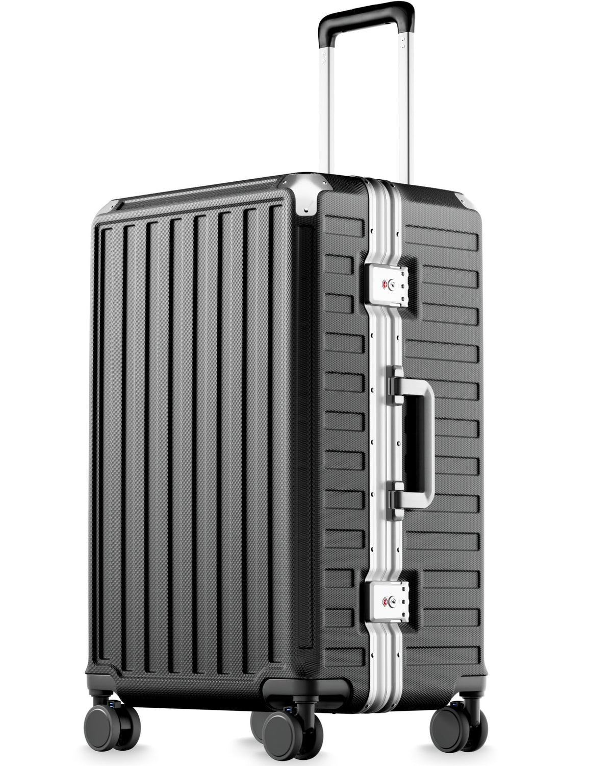 Zipperless Aluminum-Frame Carry-On Suitcase