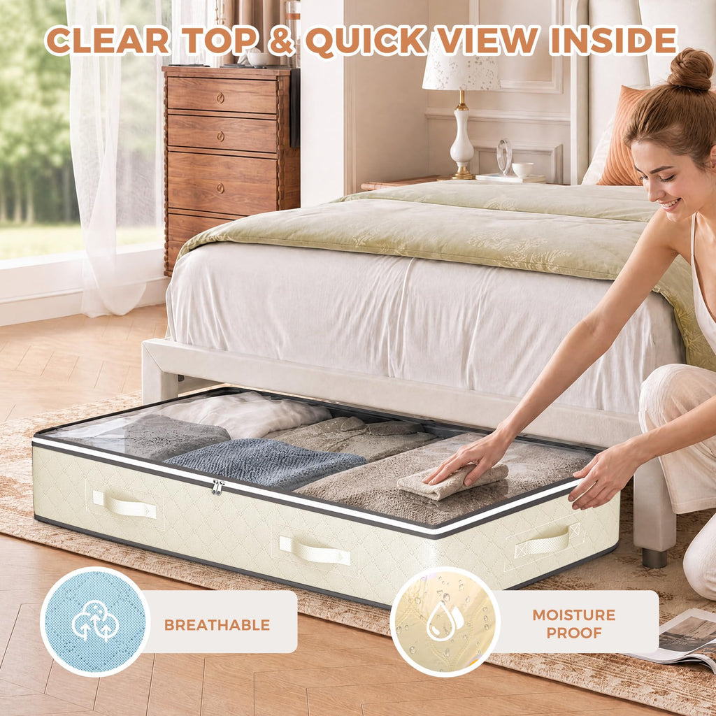 95L Under-Bed Clothing Storage Bags