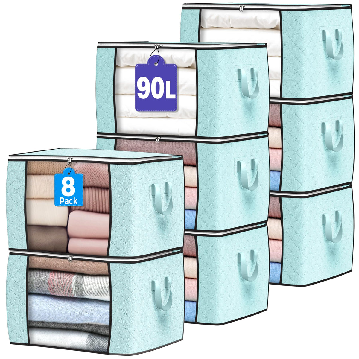 90L Foldable Clothing Storage Bags