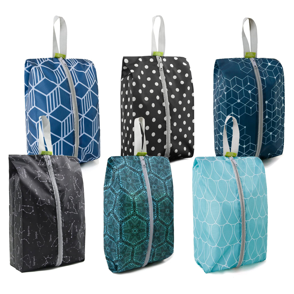 Multi-Pack Zippered Travel Shoe Bags