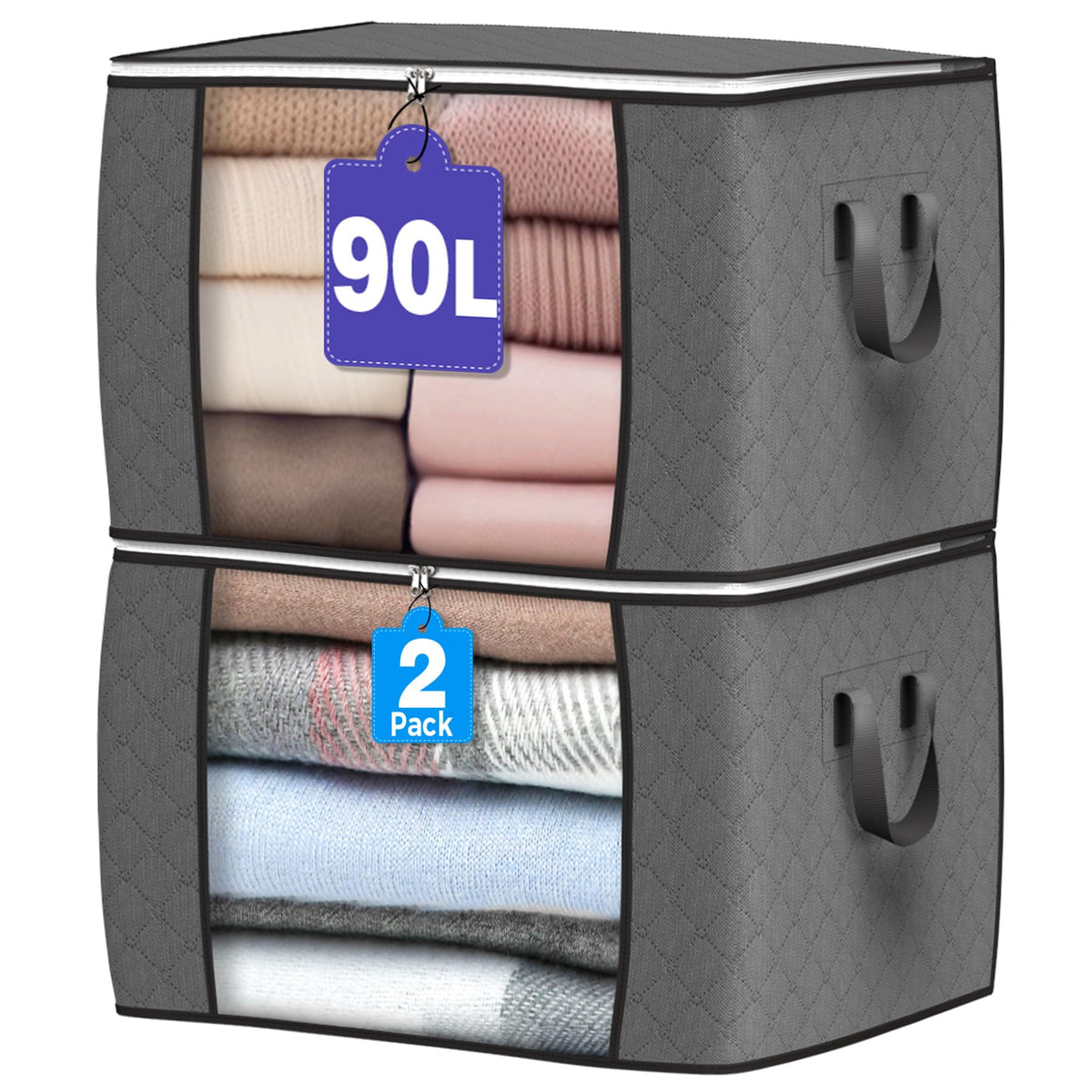 90L Foldable Clothing Storage Bags