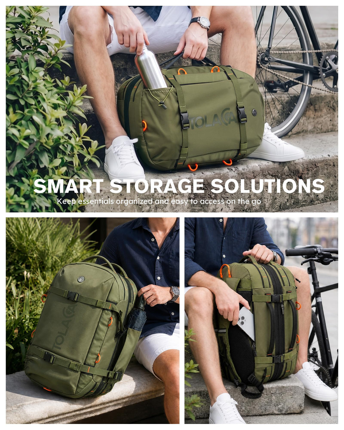 40L–50L Convertible Travel Backpack