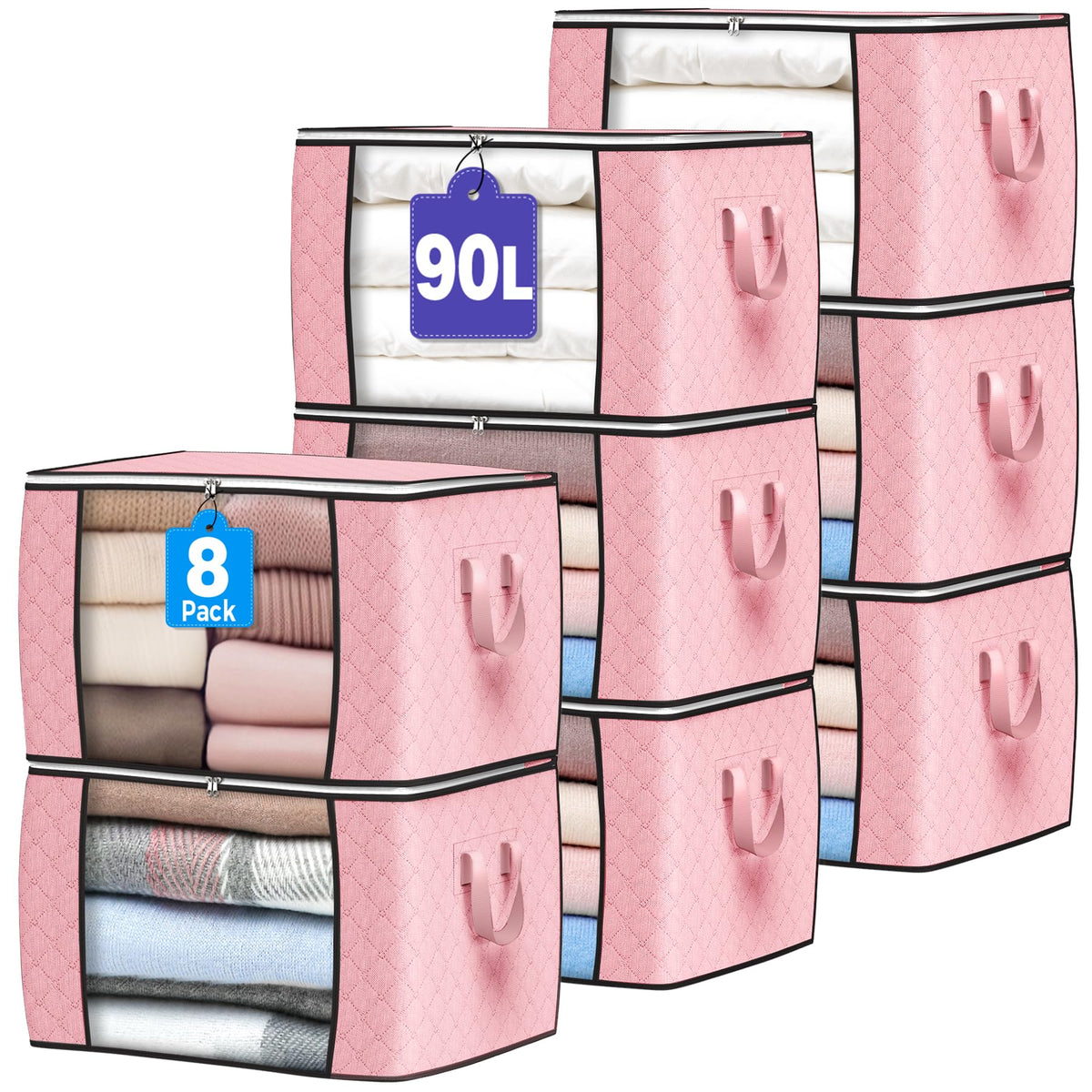 90L Foldable Clothing Storage Bags