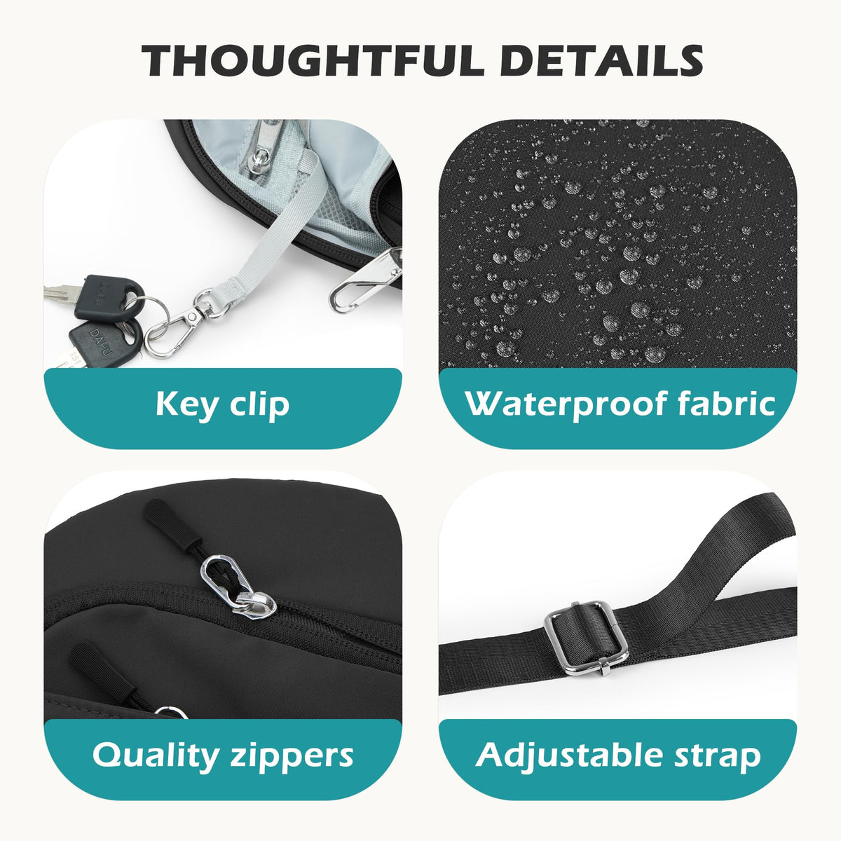 RFID-Blocking Anti-Theft Crossbody Bag