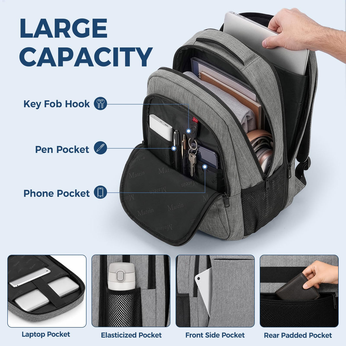15–18 Inch Travel Laptop Backpack